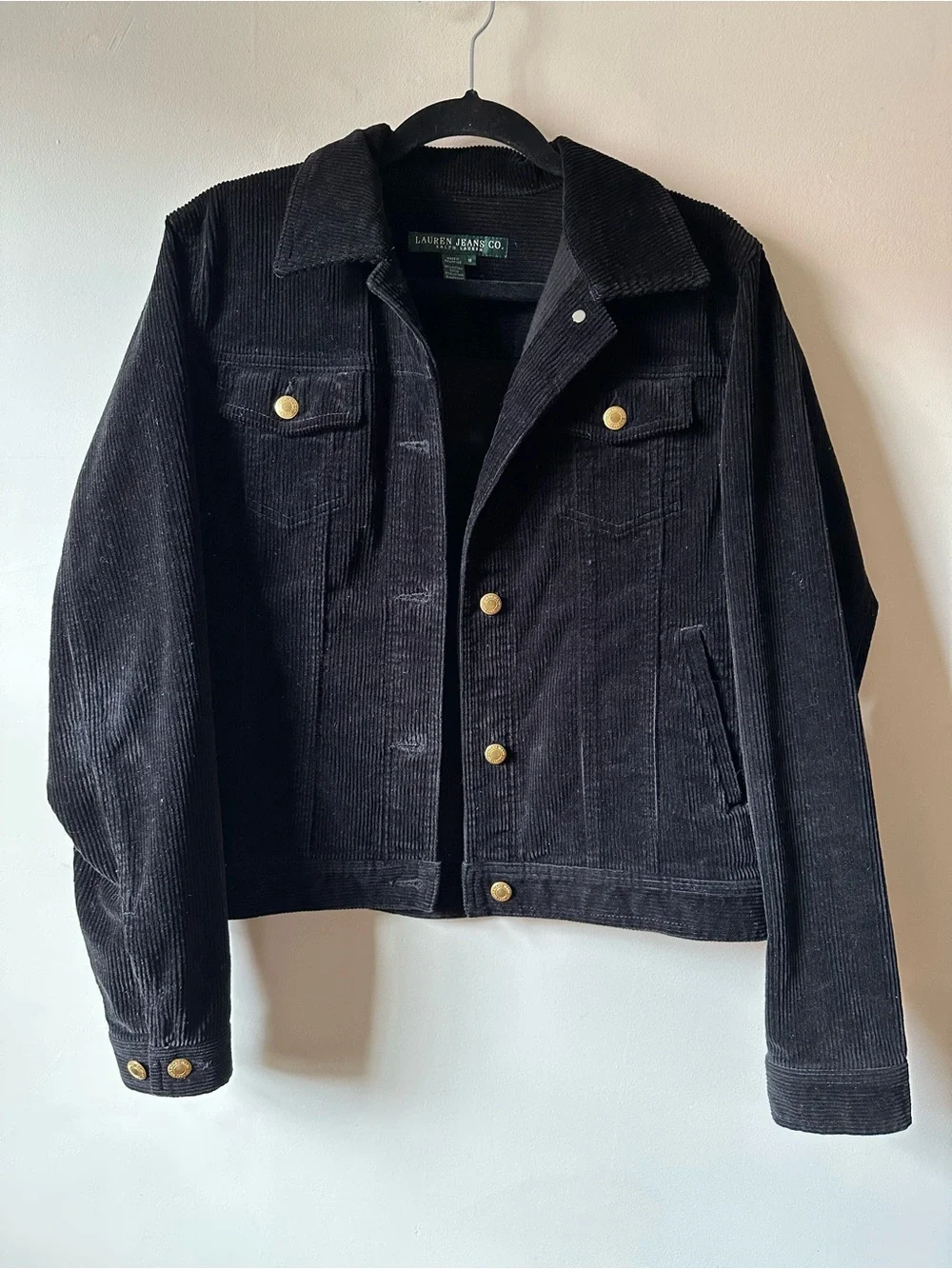 Lauren Ralph Lauren Black Corduroy Jacket